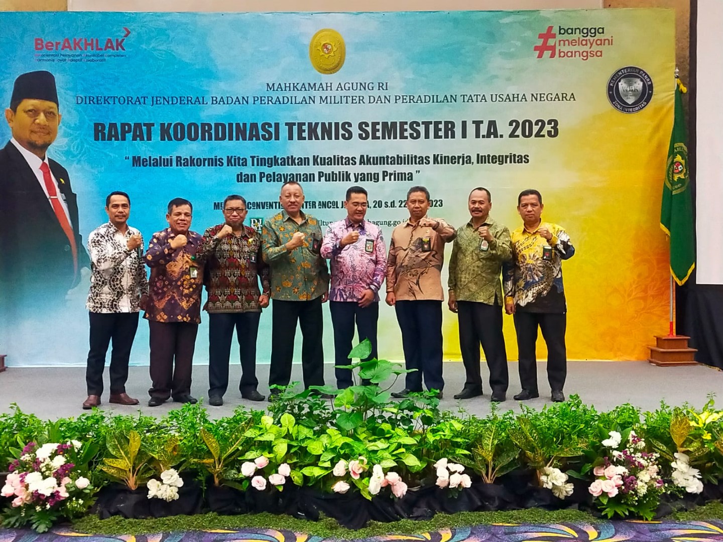 Rapat Koordinasi Teknis Semester 1 Tahun 2023 Oleh Dirjen Badilmiltun
